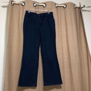 Denim & Co. Soft Jeans Size 8P Dark Blue
